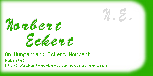 norbert eckert business card